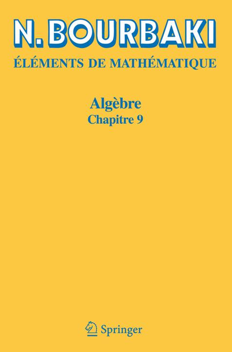 Immagine prodotto Algèbre -9 (N. Bourbaki, 2006)