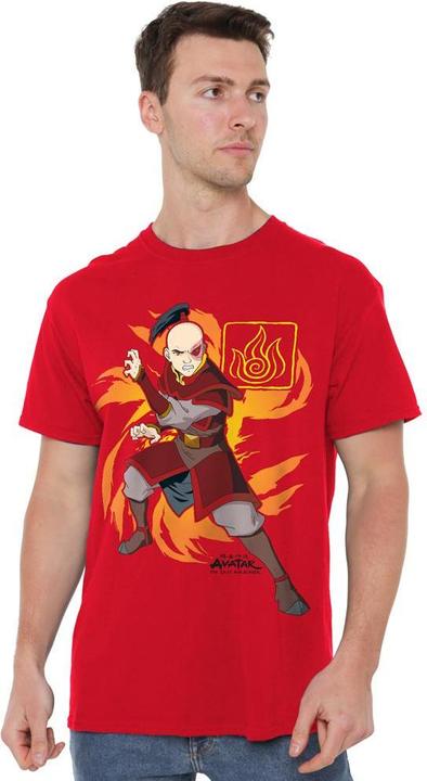 Actual product image Avatar: The Last Airbender Mens Flame Burst Zuko T-Shirt (XXL)