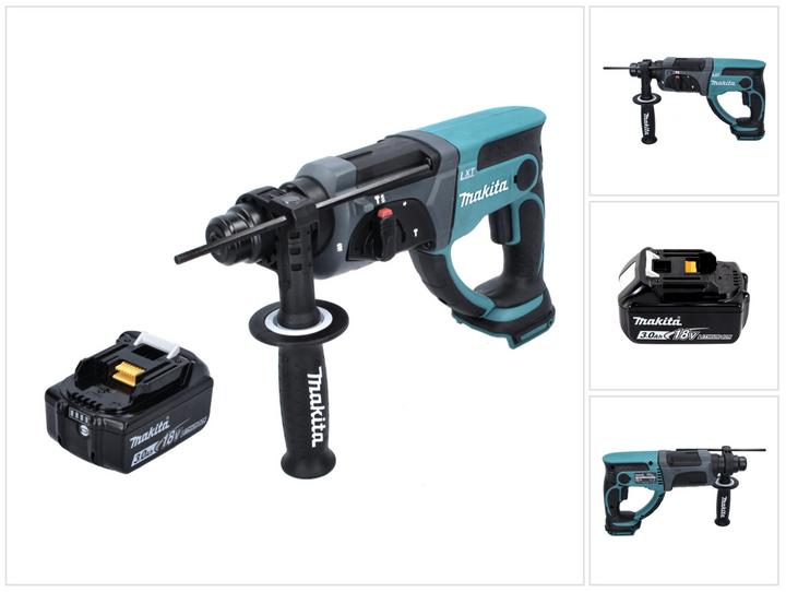 Produktbild Makita DHR 202 F1 Akku Kombihammer 18V 2,0J SDS Plus mit 1x BL1830 3,0 Ah Akku (Akkubetrieb)