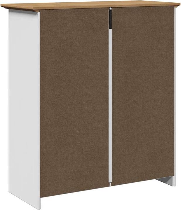 Immagine prodotto VidaXL Armadio per corridoio BODO Bianco e marrone 80x35x90 cm Armadio per corridoio (80 x 35 x 90 cm)