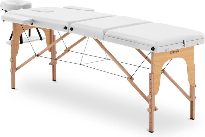 Produktbild Physa Massageliege klappbar extrabreit Massagebank Massagetisch Holzrahmen 227 kg