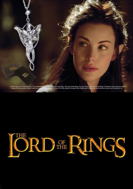 Produktbild Noble Collection Herr der Ringe Anhaenger Arwens Abendstern (versilbert)