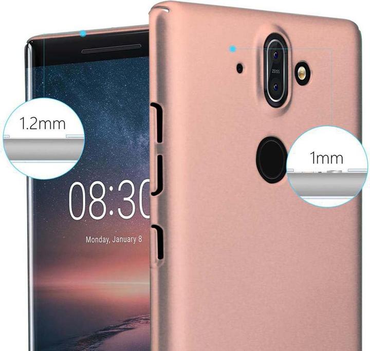 Actual product image Cadorabo Hard Cover Matt Metal Cover (Nokia 8 Sirocco)