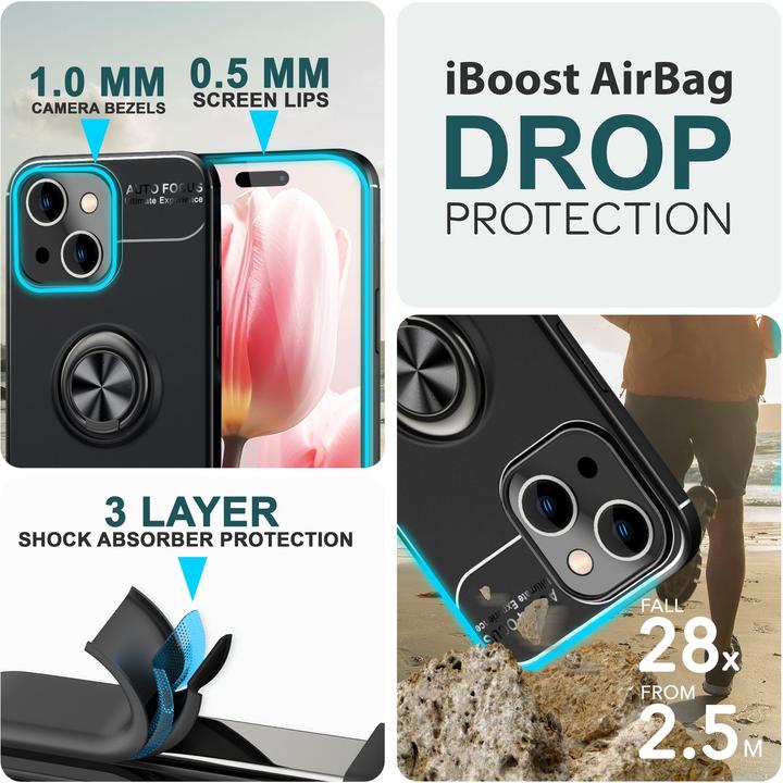 Produktbild Nalia Matte Ring Silikon Hülle (Apple iPhone 15 Plus)