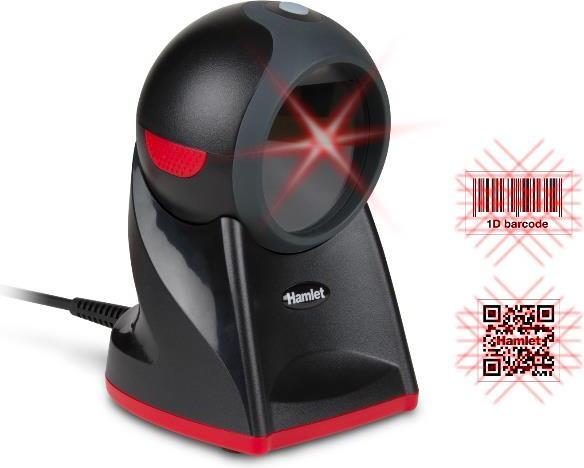 Produktbild Hamlet HBCS-2D360 Barcodeleser Feststehender Barcodeleser 1D/2D CMOS Schwarz (1D-Barcodes, 2D-Barcodes)