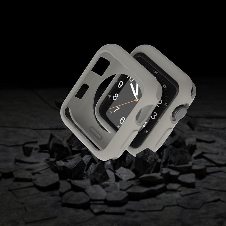 Produktbild Cover-Discount Apple Watch 38mm - Gummi Schutz Case grau