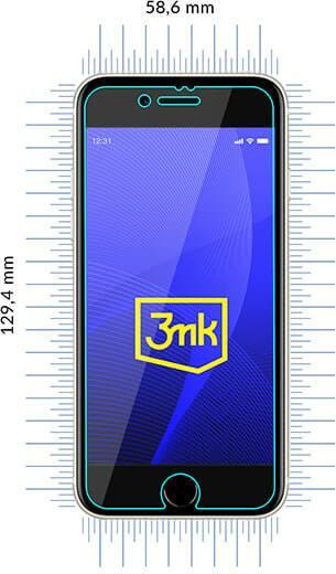 Produktbild 3MK hybrid glass Flexible 2.5D for iPhone 8 (1 Stück, Apple iPhone 8)