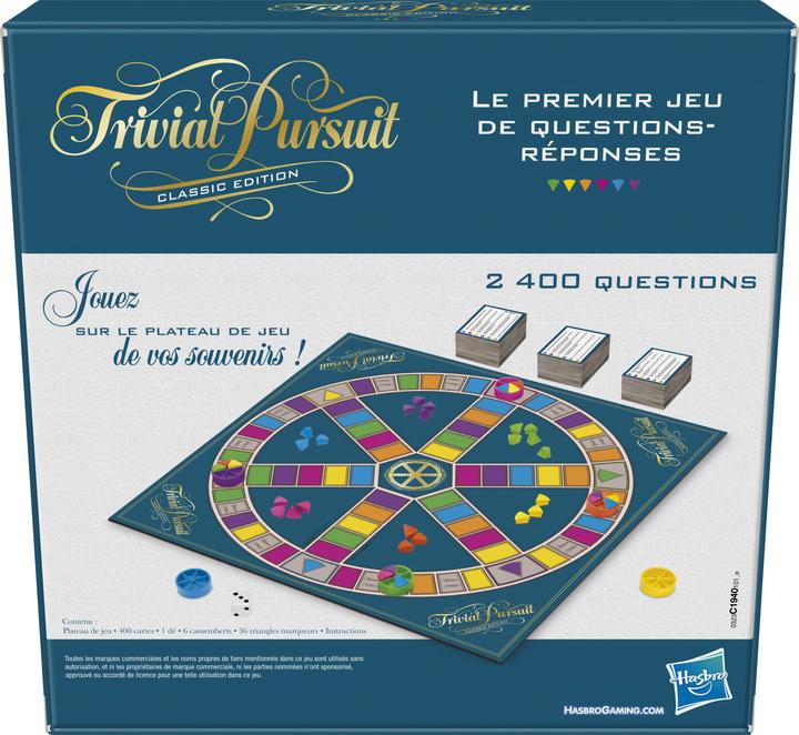 Image du produit Hasbro Gaming Trivial Pursuit Classic (Français)