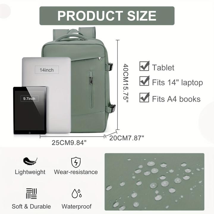 Only-Bags.Store Rucksack mit grosser Kapazität für Kurztrips, geeignet für Studenten, mit Platz für Laptops, ideal