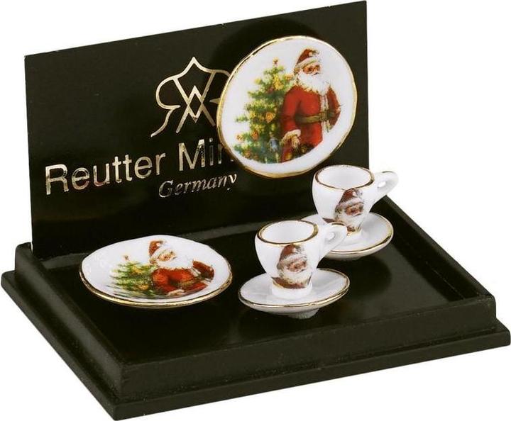 Actual product image Reutter 001.534/5 - Miniature, 2 coffee sets "Father Christmas