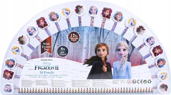 Disney Frozen SET MIT 20 ELEMENTEN LAND OF ICE BLEISTIFTRADIERER Standard
