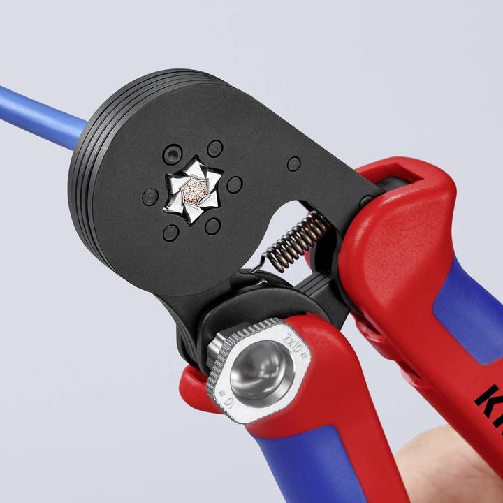 Image du produit Knipex Pince à sertir auto-ajustable pour embouts de câble (180 mm)