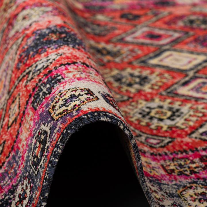 Actual product image Pergamon Kurzflor Designer Teppich Modern Vintage Orient Muster (120 x 170 cm)