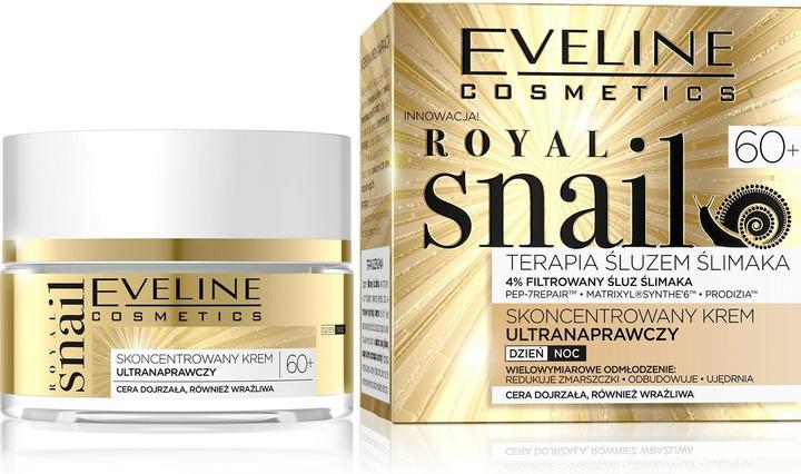 Eveline Royal Snail 60+ day and night face cream with snail mucus 50ml (50 ml, 24h Creme)