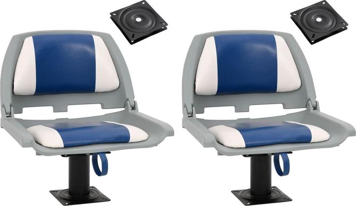 Produktbild VidaXL Bootssitze mit Podest 2 Stk. 360° Drehbar