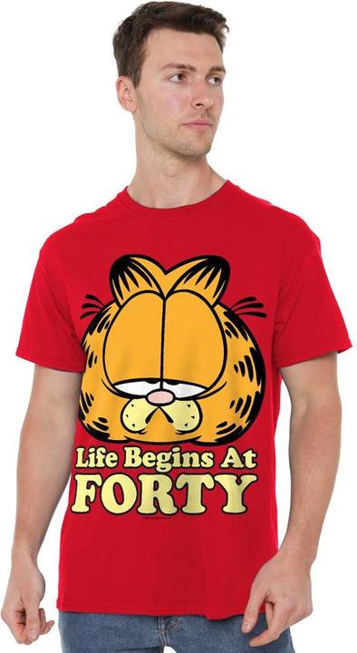 Immagine prodotto Garfield Life Begins At Forty Maglietta Uomo (4XL)