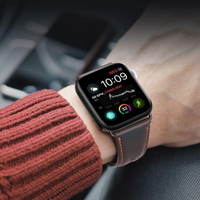 Produktbild Dux Ducis Business Series Echtleder Ersatz Armband (44 mm, 45 mm, 42 mm, Echtleder, Apple Watch Series 7, Apple Watch Series 8, Apple Watch Series 9, Apple Watch SE, Apple Watch Series 1, Apple Watch Series 2, Apple Watch Series 3, Apple Watch Series 4, Apple Watch Series 5, Apple Watch Series 6)