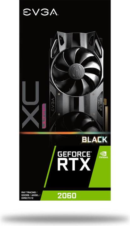 Actual product image EVGA GeForce RTX 2060 XC Ultra Black Gaming (6 GB)