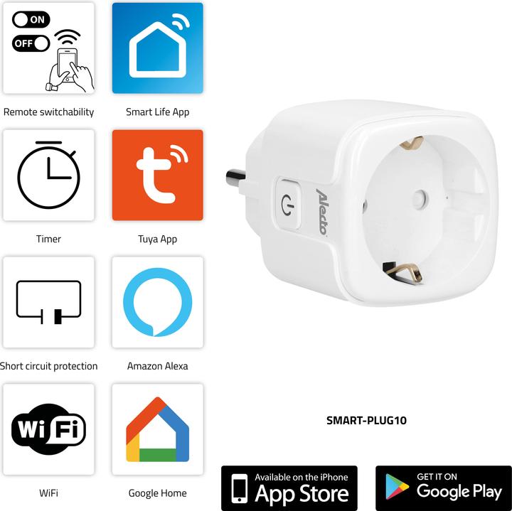 Produktbild Alecto SMART-PLUG10 4-PACK