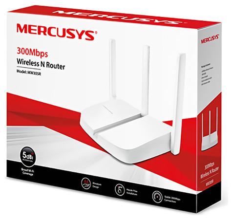 Actual product image Mercusys MW305R WLAN Router Fast Ethernet Single Band ()
