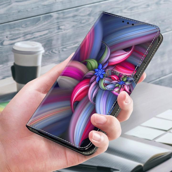 Image du produit Art iPhone 15 Pro Livre Etui avec porte-carte Fleur (Apple iPhone 15 Pro)