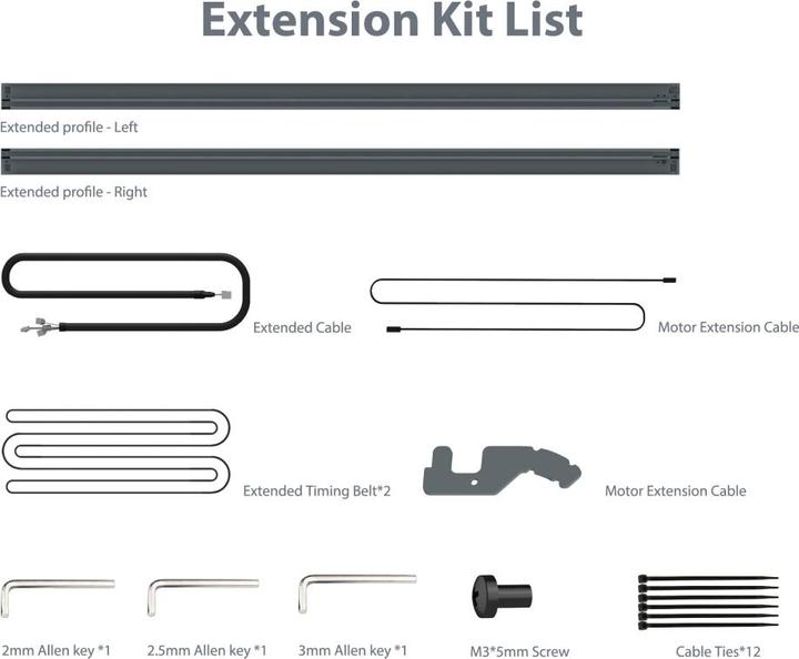 Actual product image Ortur Laser Master 3 Extension Kit