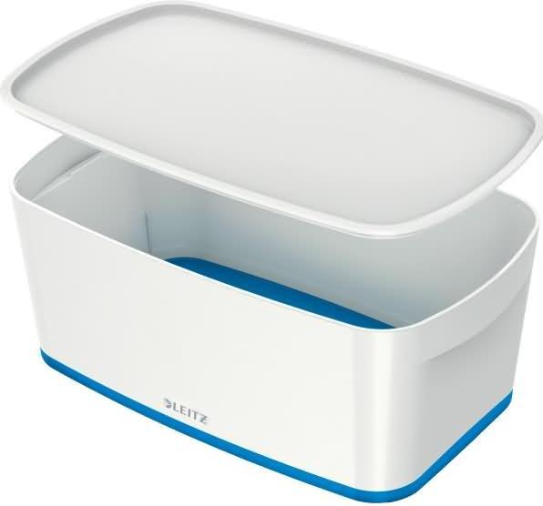 Leitz MyBox petite avec couvercle bleu (18 l)