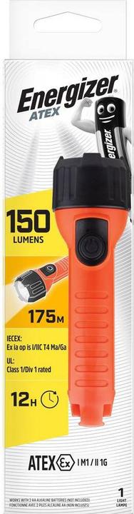 Actual product image Energizer Flashlight Atex Light 2AA (5.50 cm, 150 lm)