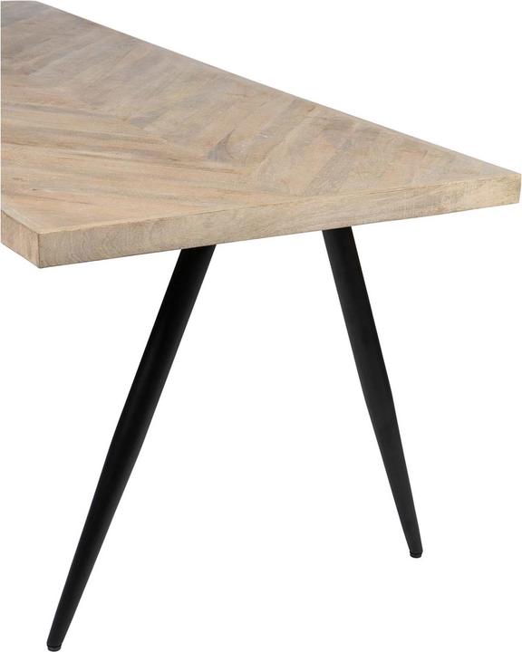 Actual product image Woood Table top Tablo Mango herringbone pattern (200 x 90 cm)