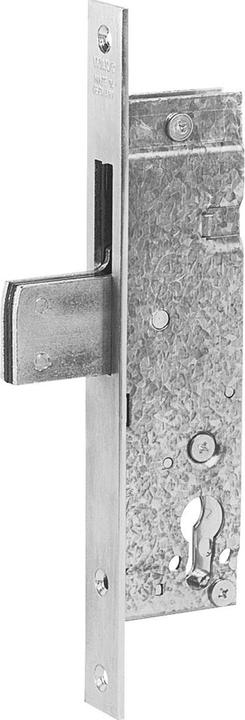 Actual product image Wilka Tubular frame lock, flat face plate with hook bolt, DM 30, stainless steel