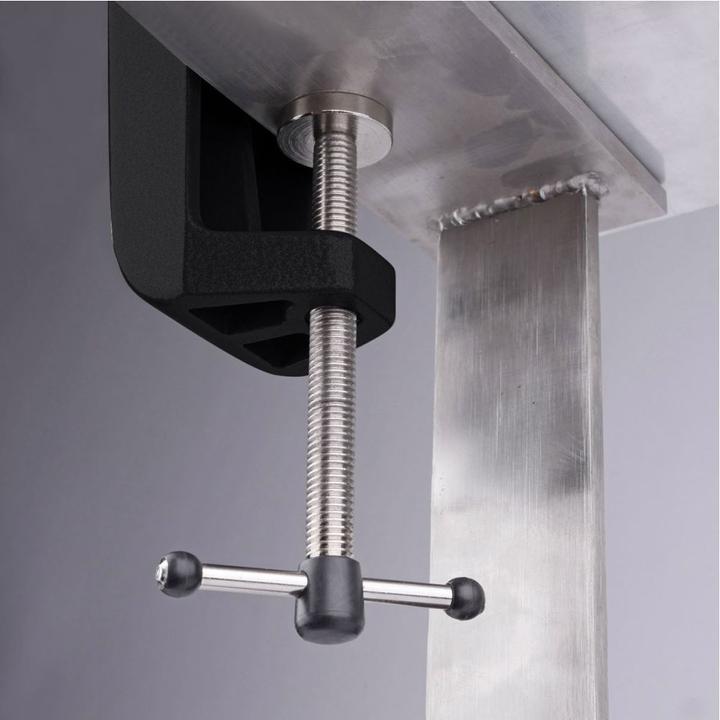 Actual product image Bernstein ESD ball joint vice (clamp-on) dissipative + plug + ground wire (70 mm)