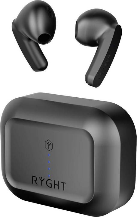 Image du produit Ryght Écouteurs intra-auriculaires MINO Stéréo Bluetooth® Noir Microphone anti-bruit (ANC, Filaire)