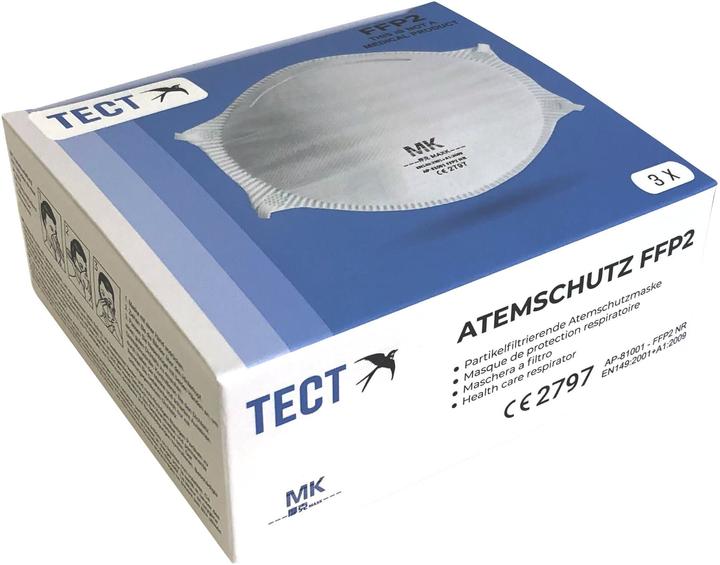 Image du produit Tect Masque de protection respiratoire sans valve (FFP2, 3 x)