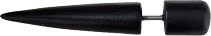 Star Piercing Fake Expander rund aus Sonoholz schwarz (ohne Messing, Organisch)
