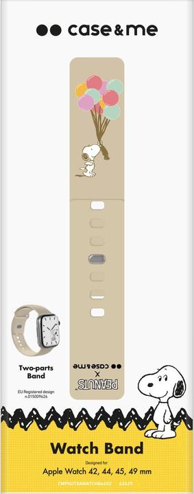 Actual product image Caseme Strap for Peanuts-themed Apple Watch 42, 44, 45,49mm (42 mm, 44 mm, 45 mm, 49 mm, Silicone)