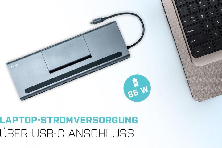 Produktbild i-tec USB-C 4K Triple Dock 85W (USB-C, 1 Ports)