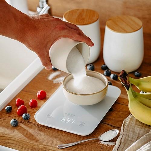 Actual product image Adler Kitchen Scale | AD 3181g | Graduation 1 g | Display type LED | Grey