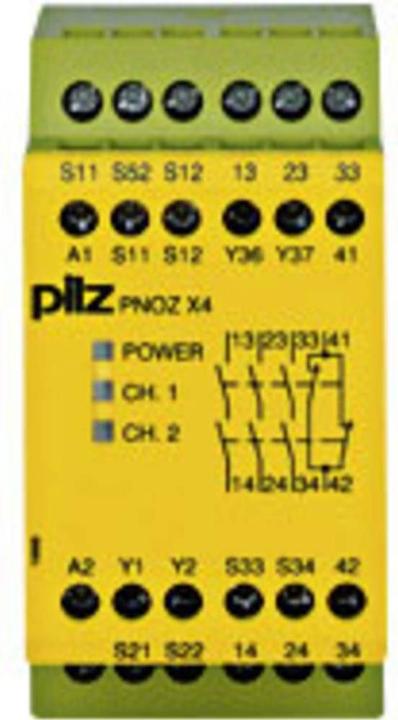 Actual product image Pilz GmbH & Co. KG Emergency stop switchgear PNOZ X4 24VDC 3n/o 1n/c