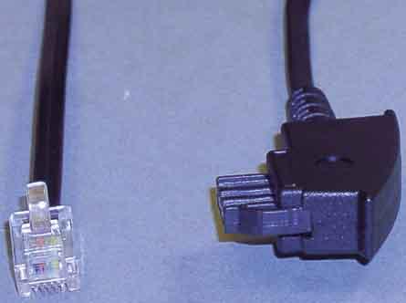 Produktbild E+P T 36/3 3m Schwarz Telefonkabel