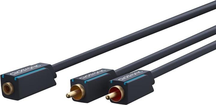 Immagine prodotto clicktronic Adattatore MP3 a Y (0.10 m, Connettore da 3,5 mm (AUX), Cinch)