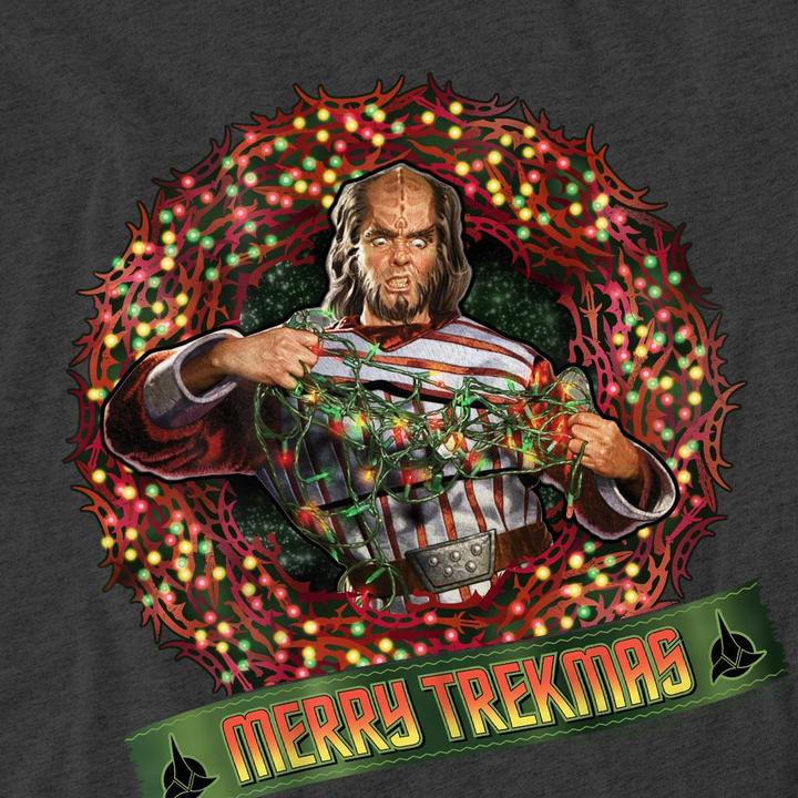Produktbild Merry Trekmas TShirt weihnachtliches Design (L)