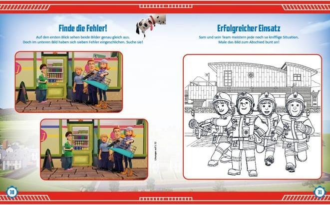 Actual product image Panini Fireman Sam: 500 stickers - stickers - puzzles - colouring in