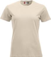 Clique Damen T-Shirt Classic-T 029361, Baumwolle, hellbeige, Grösse L (L)