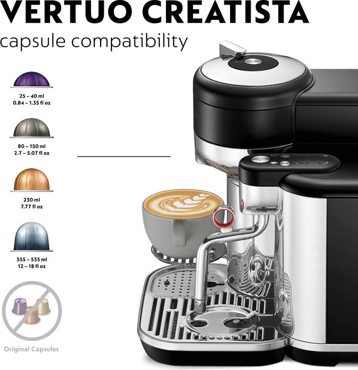 Produktbild Sage Nespresso Vertuo Creatista (NESPRESSO Vertuo, CH-Stecker)