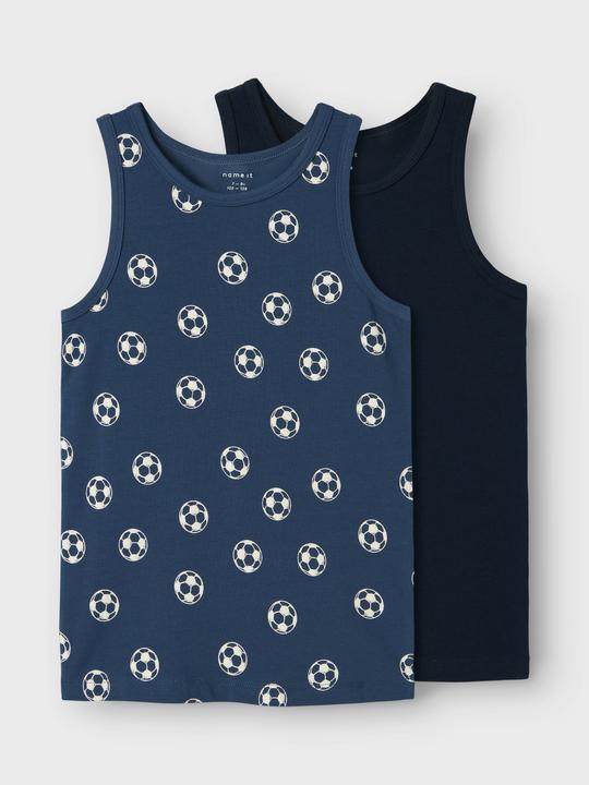 Name it Nkmtank Top 2p Dark Denim Football Noos