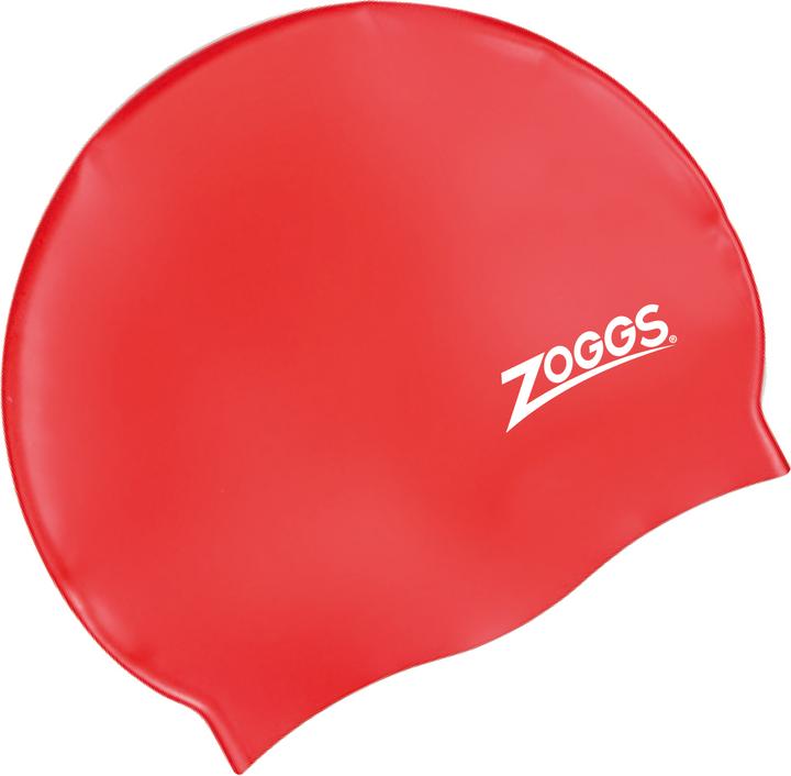 Zoggs Silicone Swim Cap Red