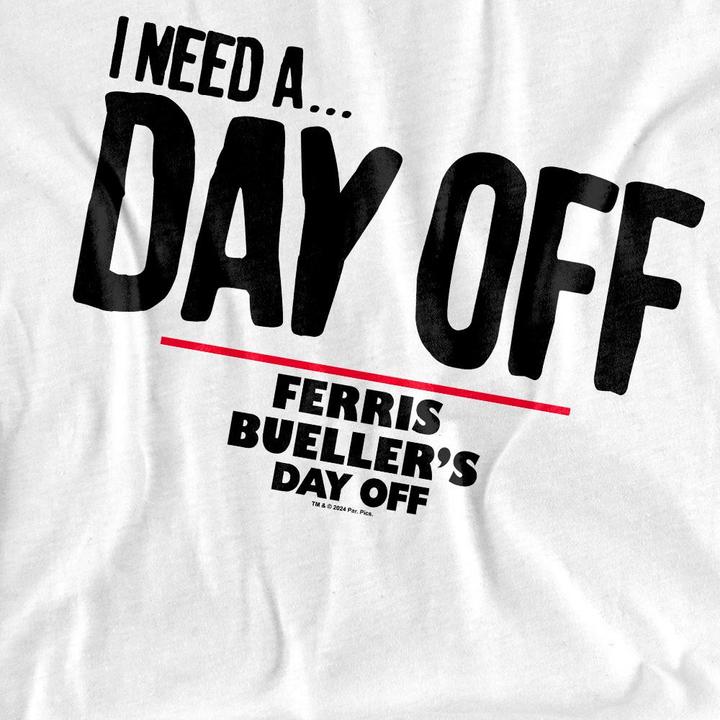 Produktbild Ferris Bueller´s Day Off Ferris Bueller's Day Off Ferris Bueller Needs A Day Off TShirt (S)