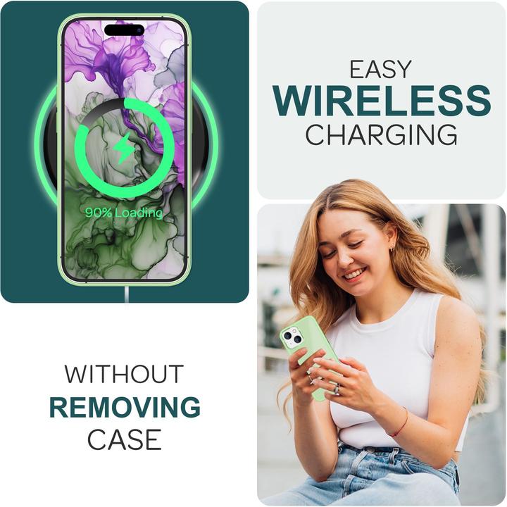 Immagine prodotto Nalia Manica ibrida opaca trasparente smerigliata (Apple iPhone 15)