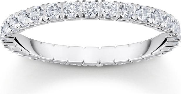 Image du produit Thomas Sabo Bague au design délicat avec pierres blanches (54, Argent 925)