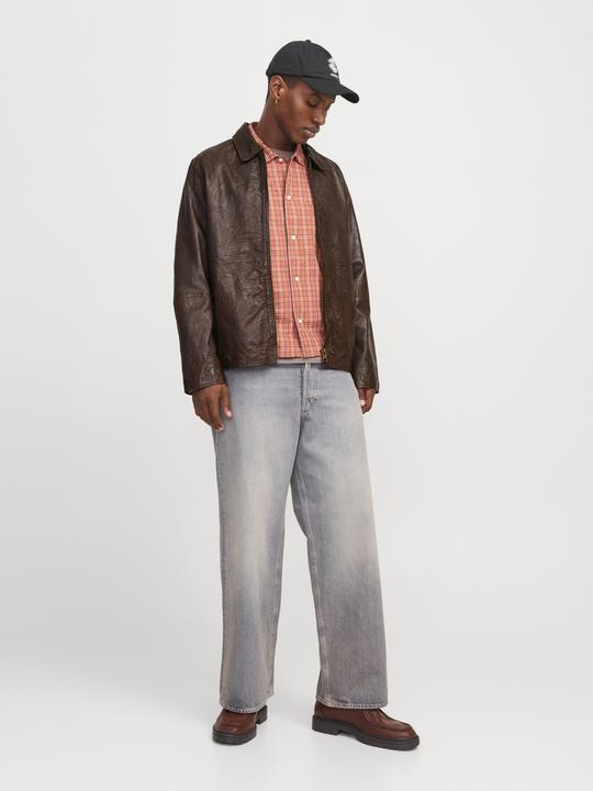 Produktbild Jack & Jones Jorcrincle Leather Jkt Styd Aw24 (L)